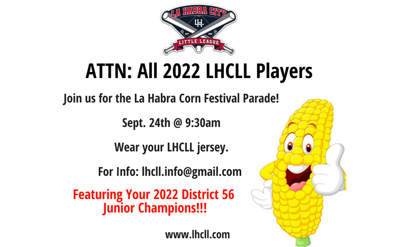 Corn Festival Parade - September 24th